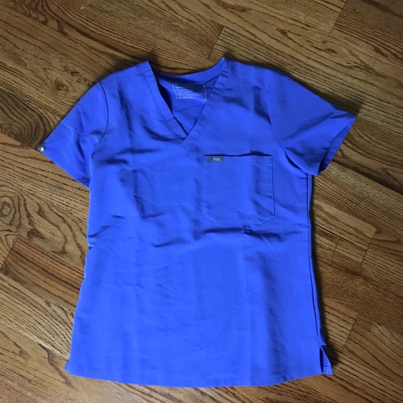 Figs Tops - FIGS Women's Purple V-Neck scrub Top